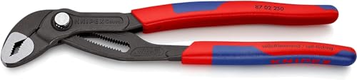 KNIPEX Cobra® Wasserpumpenzange, 250 mm, Muttern bis 46 mm, Rohre bis 52 mm, Feinverstellung per...