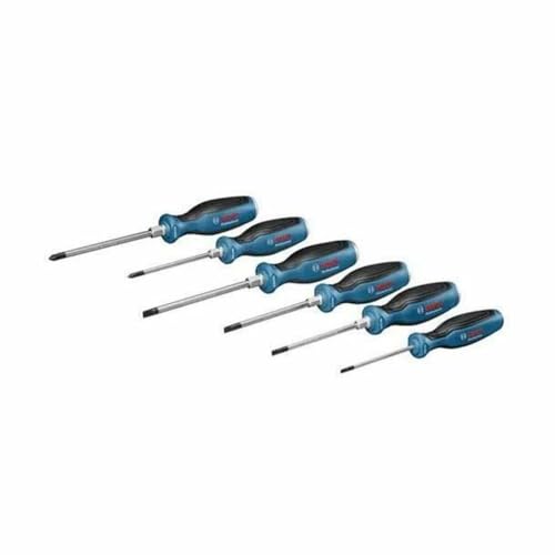 Bosch Professional Schraubendreher Set 6 tlg. (Kreuz- und Schlitzschraubenzieher, inkl. 1x PH 125mm,...