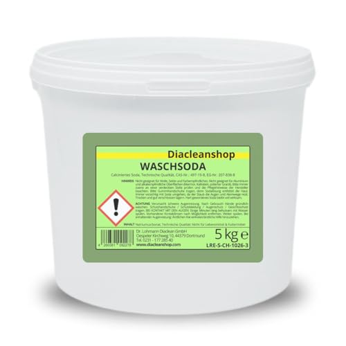 Waschsoda - 5kg Pulver - calciniertes Soda, reine Soda, Natriumcarbonat