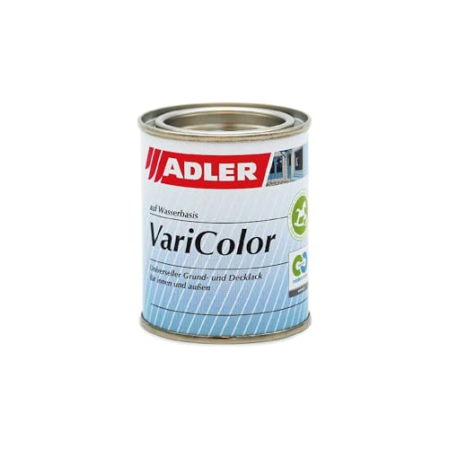 ADLER Varicolor 2in1 Acryl Buntlack für Innen und Außen - 125 ml 1/8 Liter RAL9001 Cremeweiß...