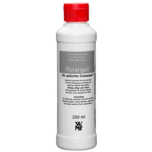 WMF Purargan Pflegemittel 250 ml, Reinigungsmittel für polierte Metall-Oberflächen wie Cromargan