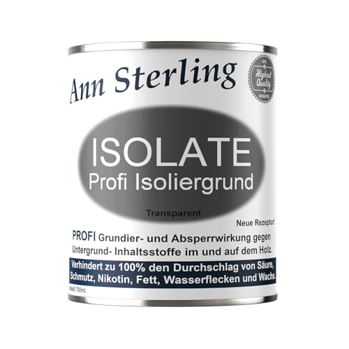 Ann Sterling 1Kg Isoliergrund Absperrgrund für Kreidefarbe Isolate Profi Sperrgrund Grundierung...