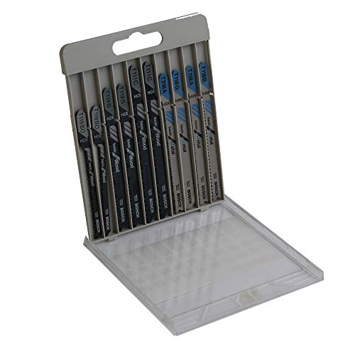 Bosch Professional 10tlg. Stichsägeblatt Set Basic for Wood and Metal (für Holz und Metall,...