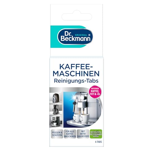 Dr. Beckmann Kaffeemaschinen Reinigungs-Tabs | entfernen Kaffeefett und -öl | mit Aktiv-Sauerstoff...