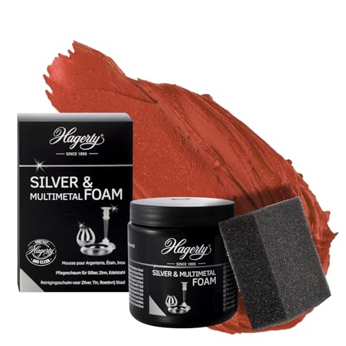 Hagerty Silver Foam Schaumreiniger 185g I Effektive Pflegepaste für Silber Metall Zinn Edelstahl...