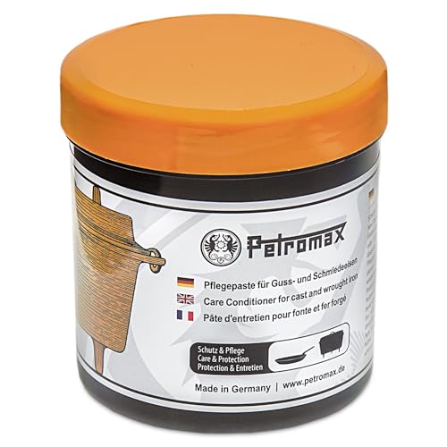 Petromax Einbrenn und Pflegepaste, 250 ml | Pflege von Guss- u. Schmiedeeisen | Erhalt der...