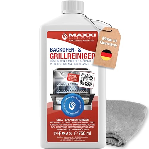 Maxxi Clean | Backofen & Grillreiniger - das Original | 750 ml Gel und 1x Microfasertuch |...