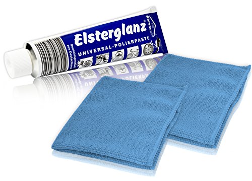 Helmecke & Hoffmann * Elsterglanz Universal-Polierpaste für Metalle XXL-Tube 150 ml + Zwei...