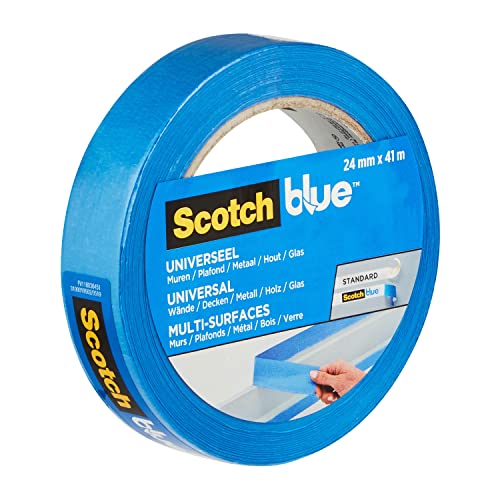 ScotchBlue Premium Malerkrepp Universal, 24 mm x 41 m - Vielseitiges Scotch Klebeband für...